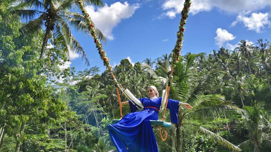 Bali/Ubud: Swing, Zipline & SkyBike Rice Terrace Adventure - The rice-field walk adds a more grounded side