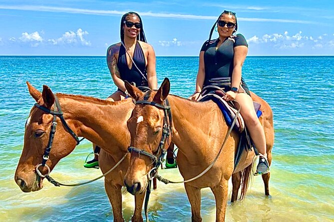 Bamboo Rafting, Dunns River , Zipline And Horseback Ride Combo - Horseback riding from St. Ann’s Bay to the beach
