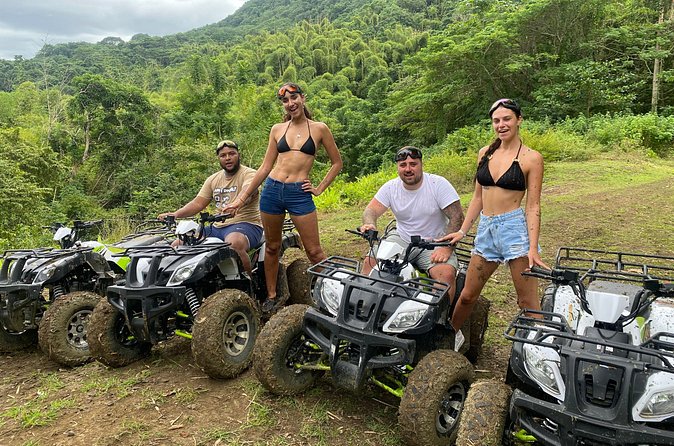 Bambuza ATV, Zipline and Horseback Adventure from Negril - Ziplining through giant bamboo