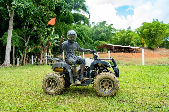 Bambuza ATV, Zipline and Horseback Adventure from Negril - ATV riding on green countryside trails