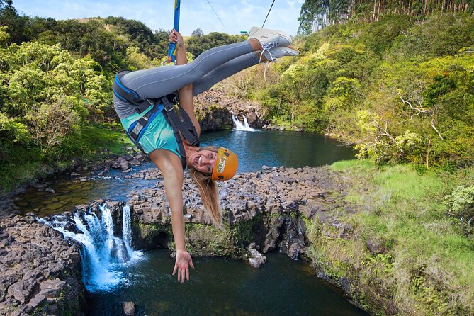 Big Island: 9-Line Waterfall Zipline Experience - Key points at a glance
