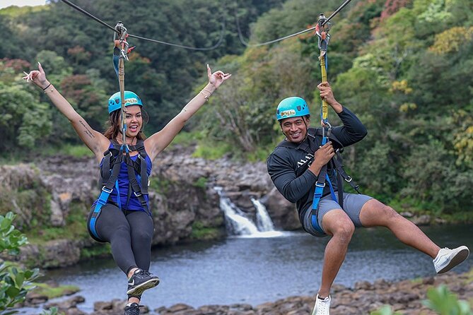 Big Island 9-Line Zipline Experience Plus Private Waterfall Swim - What the guides add to the morning
