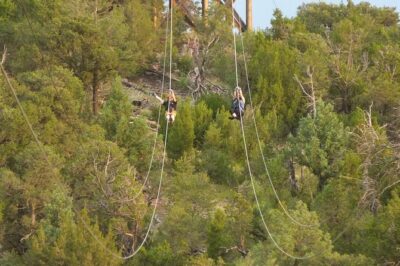 Bighorn Sheep Canyon Raft and Zipline – Class III Rapids, 9 Zip Lines, & lunch