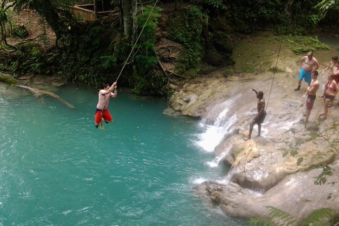 Blue Hole, Zipline and Dunn's River Falls from Falmouth - Dunn’s River Falls adds Jamaica’s famous climb
