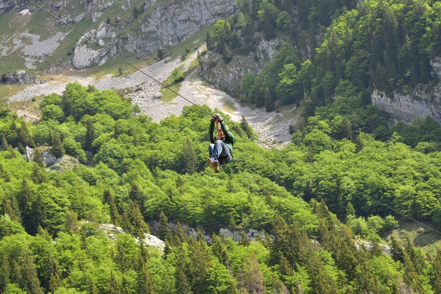 Bovec: Panoramic Zipline Tour - Learning the basics on the practice line