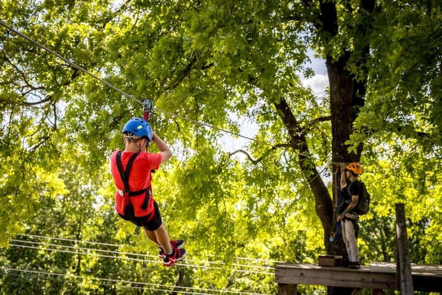 Branson: Zipline Canopy Tour - What happens on the platforms