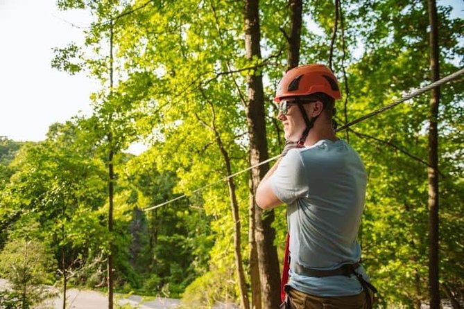 Bransons Best Zipline - Great Woodsman Canopy Tour - The First Lines Help You Find Your Nerve