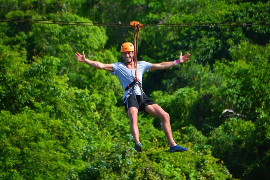 Buggy Ride, Zipline Splash & Waterfall Pool Combo with Lunch - The waterfall pool is pleasant, but not fully natural