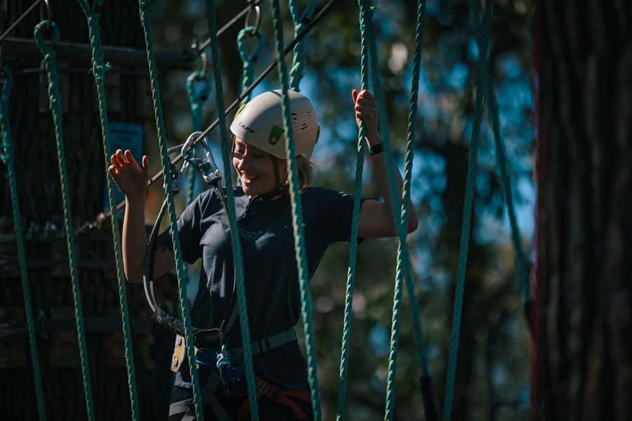 Busselton: Forest Adventure with Zip Lining and Rope Course - BMX bikes and boards in the trees
