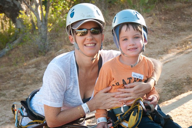 Cabo Zip-line and Rappelling Adventure - The suspension bridge and rappel add variety
