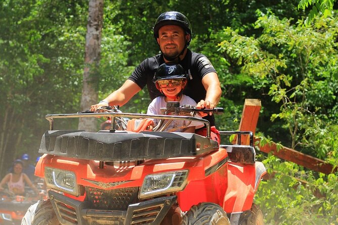 Cancun Adrenaline Rush; ATV, Zipline and Cenote discovery - Swimming in a natural cenote