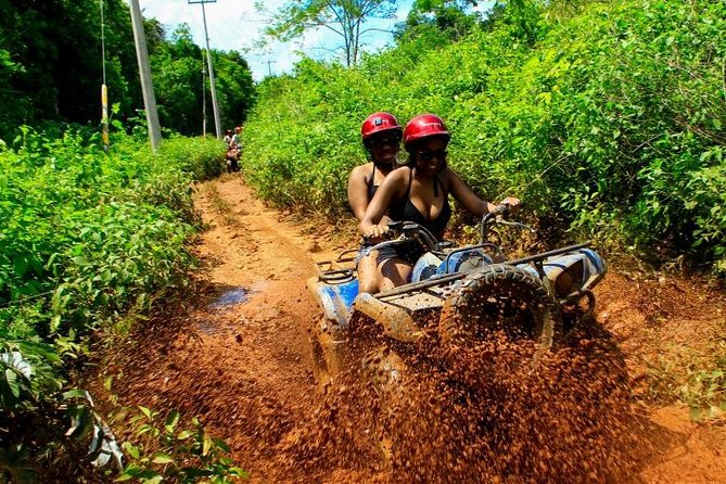 Cancun Best ATV Tour, Ziplines and Cenote Swim with Lunch - A four-hour adventure built around the cenote