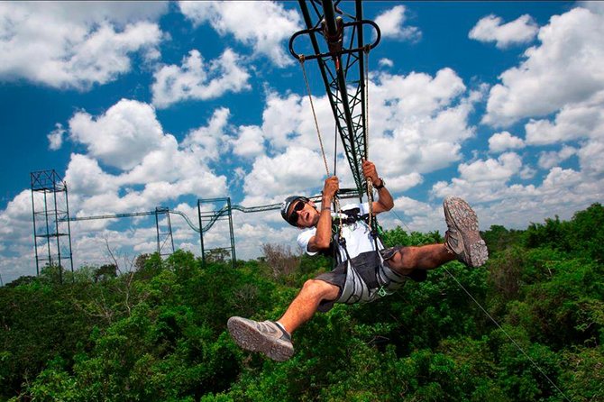 Cancun Combo Tour: Zipline and Off-Road Buggy Adventure - Suspension bridges and the Tarzania section