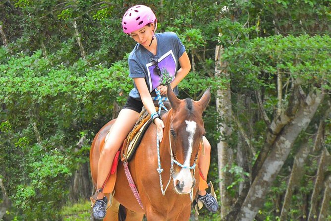 Cancun Horseback Riding, ATV, Ziplines, Cenote, Lunch and Drinks - ATV riding on a guided circuit