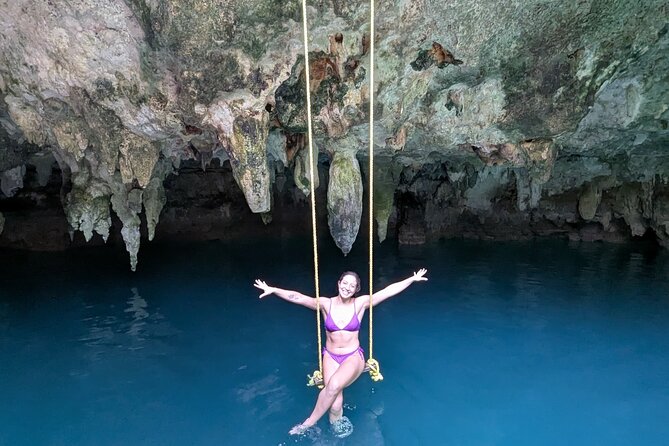 Cancun Jungle Adventure ATVs, Ziplines & Cenote Swim - Cooling off in a clear cenote