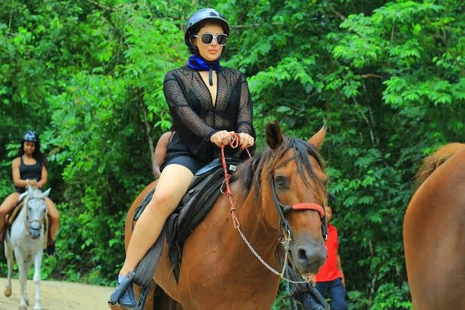 Cancun Mayan Pass: ATV, Cenote, Zipline, Transportation & Horses - Ziplines and bridges through the trees