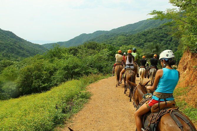Canopy River Zipline Tour and Mule Ride - Flying through the Sierra Madre canopy