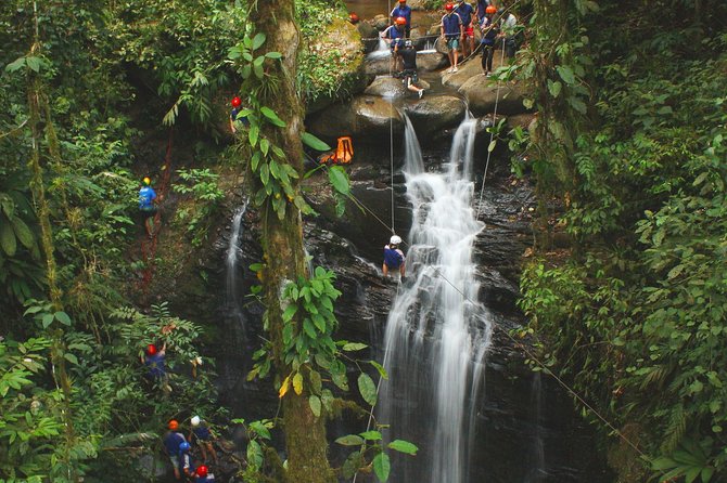 Canyoneering and Canopy Tour in Turrialba - The 132-foot suspended bridge