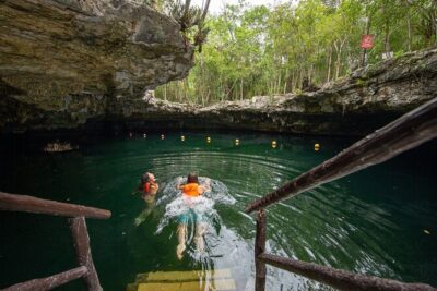 Cenote Tankah and Mayan Village Tour with Zipline, Canoes & Lunch