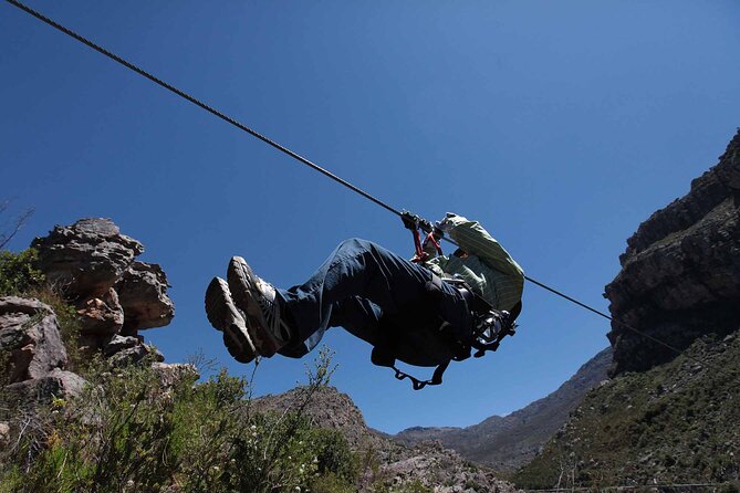 Ceres Zipline Tour - Getting suited up for eight mountain slides
