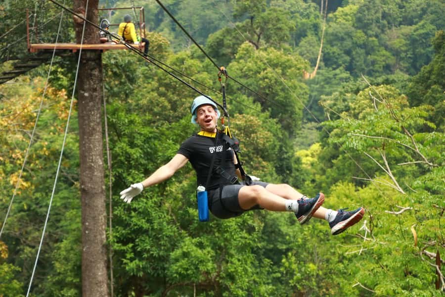 Chiang Mai: Kingkong Smile Zipline with Lunch and Transfers - Guides make the hard parts feel manageable
