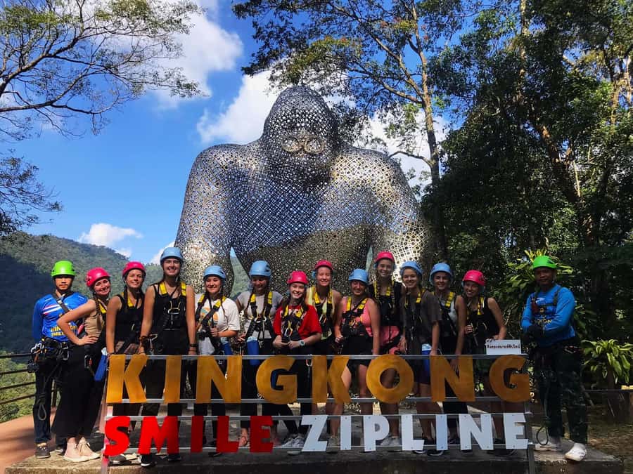 Chiang Mai: Kingkong Smile Zipline with Lunch and Transfers - The shared van ride takes you far beyond the old city