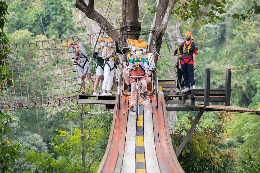 Chiang Mai: Pongyang Jungle Coaster and Zip Line Tour - What the zipline course adds