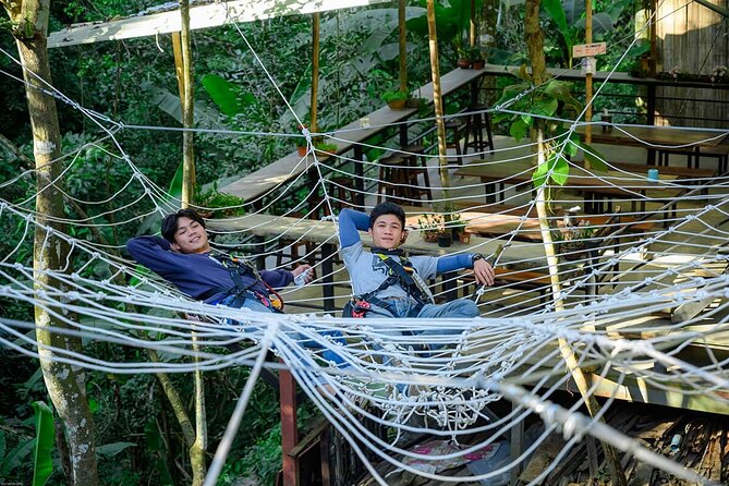 Chiang Mai Sky Hawk Zipline Adventure in the Jungle Canopy - Flying over tropical forest