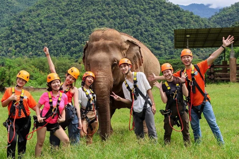 Chiang Mai: Tarzan ATV Ride Optional Zipline & Elephant Tour - Feeding and bathing elephants