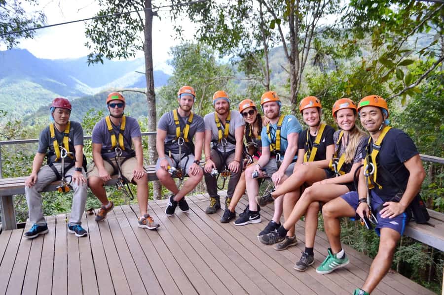 Chiang Mai: Zipline Adventure at Skyline Jungle Luge - Lunch, drinks, and the short forest walk