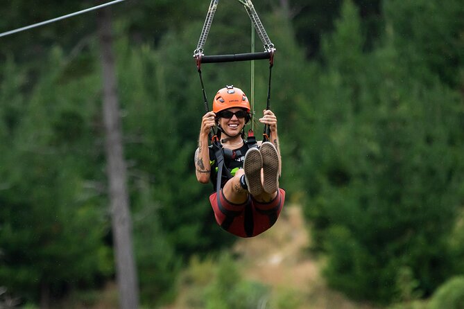 Christchurch Long Ride Zipline - Walking, launching, and taking the long run