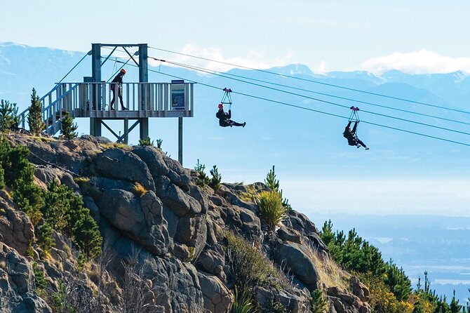 Christchurch Zipline Tour - Four ziplines across the Port Hills