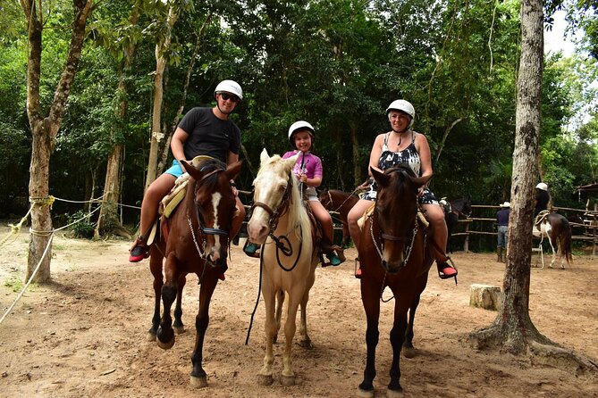 Complete Shared ATV Tour Horse Zip Lines Cenote and Lunch - Six zip-line platforms instead of one quick ride