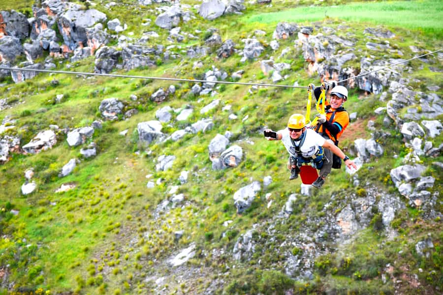Cusco: Half-Day Zip Line Adventure and Chinchero Tour - Choosing between 300 and 700 meters