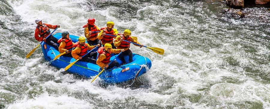 Cusco: Rafting in Cusipata + Zipline over South Valley - Andean scenery between the rapids