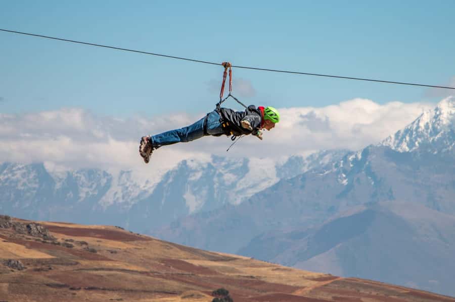 Cusco: Zipline in the Sacred Valley - The final cable saves the best view