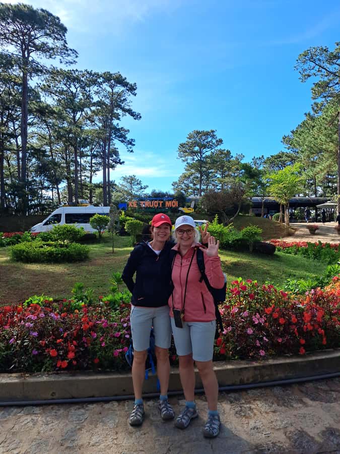 Dalat city tour by private car Combined train trip, Ziplines - Dalat’s old station and the train to Linh Phuoc Pagoda