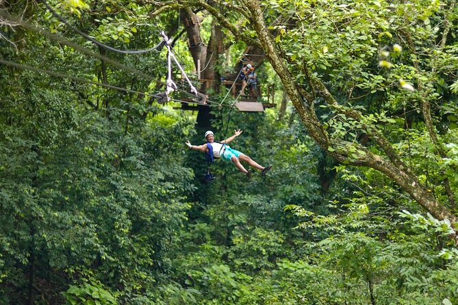 Damajagua Waterfalls, Zipline with Lunch and Transfer - Five zip lines above seven waterfalls