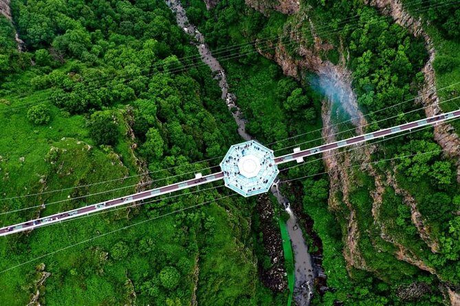 Dashbashi Canyon, Glass Bridge, Bicycle Zip Line, Swing, Private Full Day Tour - The long view from Tbilisi to Dashbashi Canyon