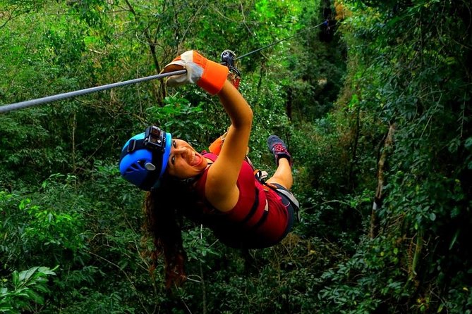 Discover the Adrenaline with Atvs ziplines single and a real Mayan cenote - What the $60 price really covers