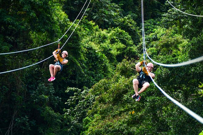 Dual Zipline Side-by-Side Adventure in Punta Cana - Arriving at 18 platforms and 12 cables