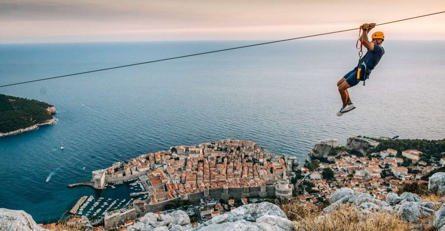 Dubrovnik: Sunset Zip Line Experience Followed by Wine - Wind and physical limits matter