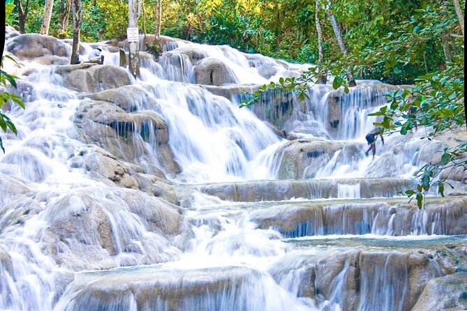 Dunn's River Falls and Park Tour with Zip Line from Montego Bay - Climbing Dunn’s River Falls from the water