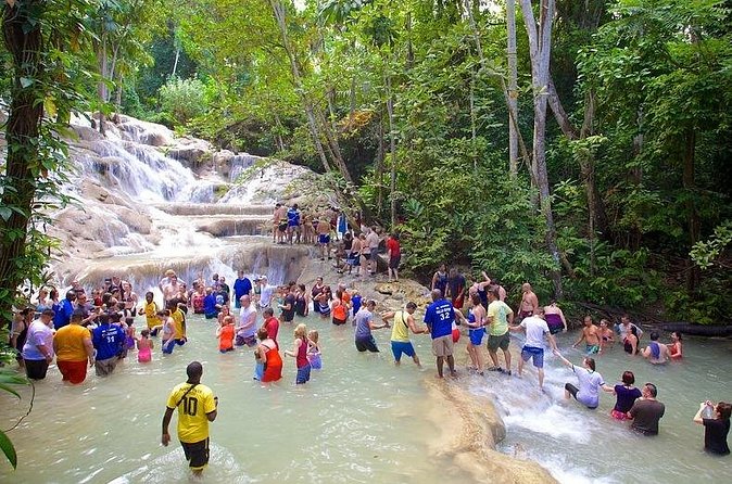 Dunns River Falls and Zipline Adventure from Ocho Ríos - A private four-hour outing from the cruise port