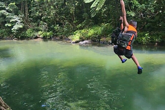 El Yunque Ziplining with River and Beach Visit - Two hours on the road, with San Juan pickup