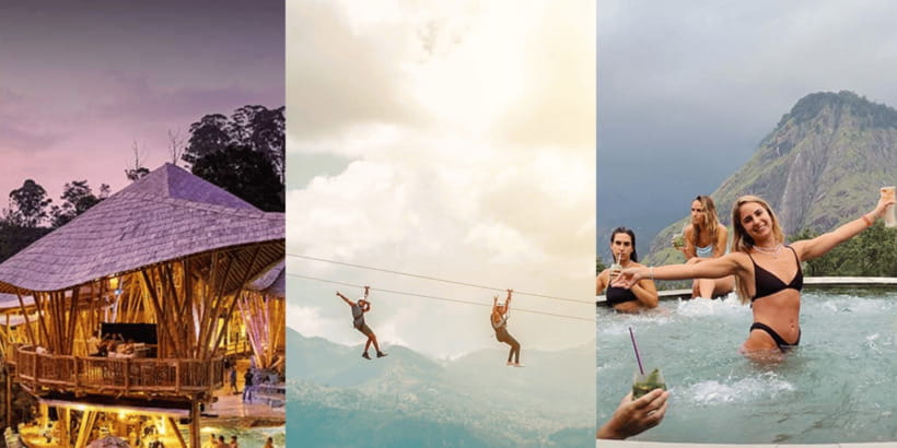 Ella Ravana Pool Club Dip & Dine+2 Free Cocktails!+Zipline - What your three hours look like