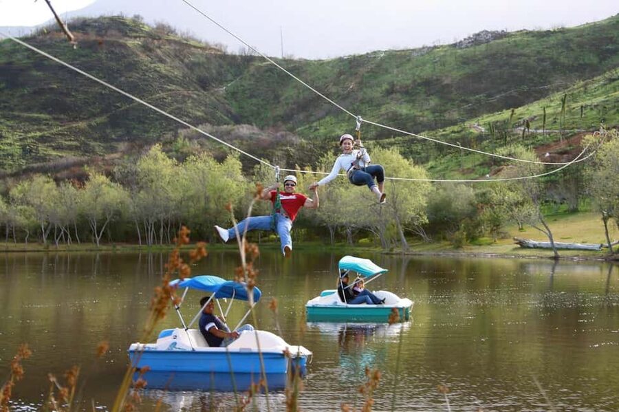 Ensenada: A thrilled family adventure of ziplines - The hanging bridges add a second kind of challenge