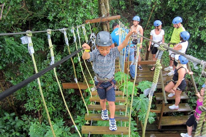 Extreme Day in Cancun: ATVs Zip Lines Cenote Lunch and Transport - Suspension bridges that test your balance