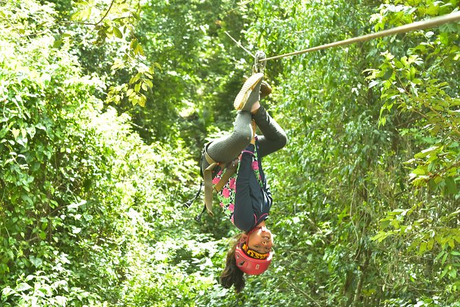 Extreme Horses Adventure with ATV, Ziplines & Cenote - Three ziplines and hanging bridges