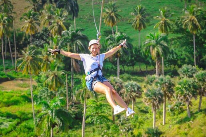 Extreme Zip line Aventure in Punta Cana - Seven Lines Through the Lagunas de Nisibón Rainforest